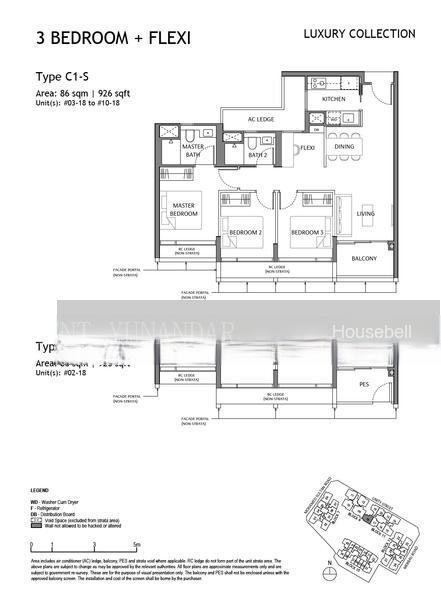 The Robertson Opus, S$ 3,213,000, 990 sqft, 公寓 - Condominium