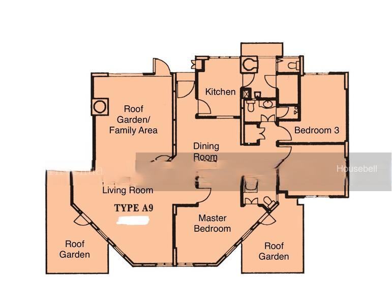Parc Vista, S$ 2,150,000, 2,034 sqft, 公寓 - Condominium