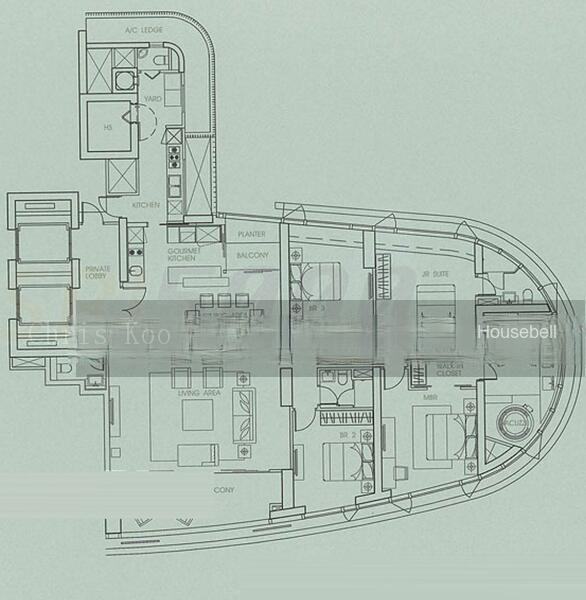 The Orchard Residences, S$ 10,000,000 (可协商价格), 2,465 sqft, 公寓 - Condominium