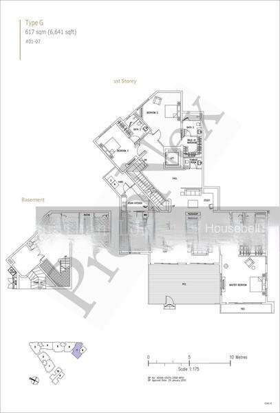 Bishopsgate Residences, S$ 26,800,000, 6,641 sqft, 公寓 - Cluster House