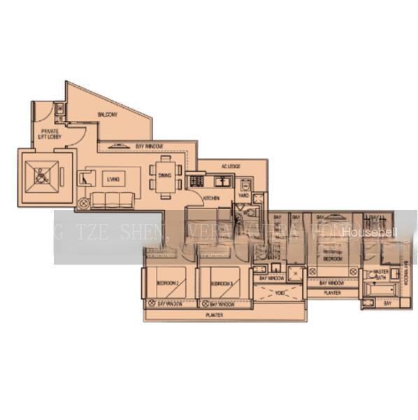 Iridium, S$ 2,400,000, 1,076 sqft, 公寓 - Apartment
