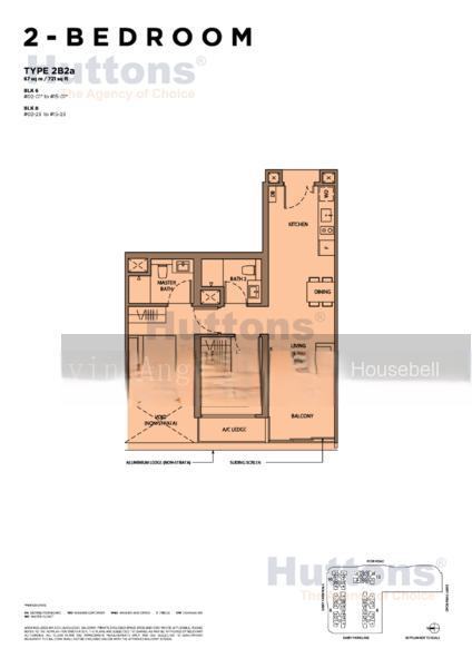 Dairy Farm Residences, S$ 1,260,000, 721 sqft, 公寓 - Condominium