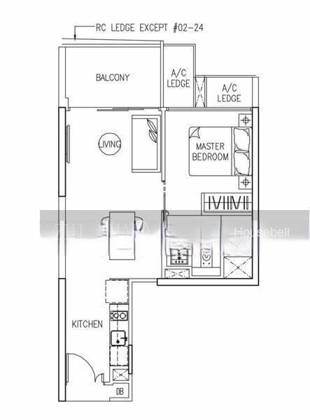 The Trilinq, S$ 950,000 (可协商价格), 518 sqft, 公寓 - Condominium