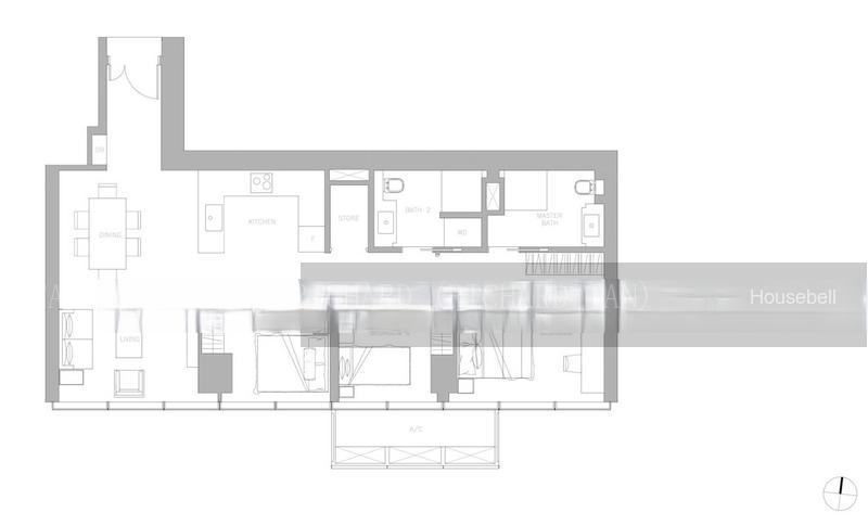 Wallich Residence, S$ 3,888,888, 1,195 sqft, 公寓 - Condominium