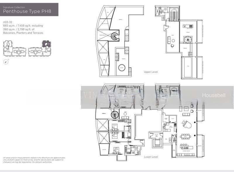 Marina One Residences, S$ 14,000,000 (可协商价格), 7,459 sqft, 公寓 - Condominium