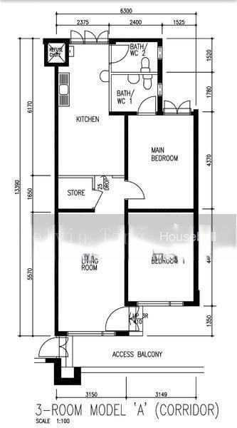155 Woodlands Street 13, S$ 420,000, 785 sqft, 组屋 - 3 A
