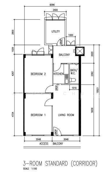 107 Jalan Bukit Merah, S$ 408,000, 764 sqft, HDB - 3 STD