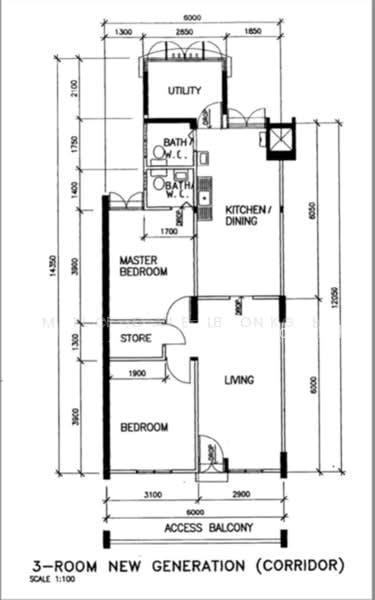 302 Ang Mo Kio Avenue 3, S$ 410,000, 786 sqft, 组屋 - 3 NG