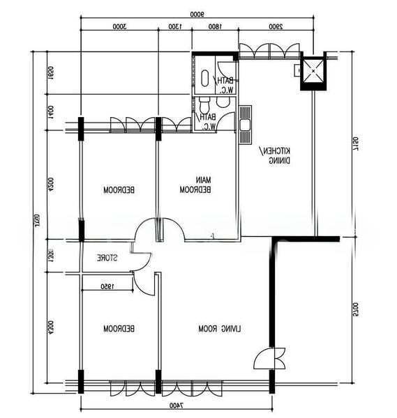 421 Bedok North Road, S$ 1,350 /月, 100 sqft, 组屋 - 4 NG