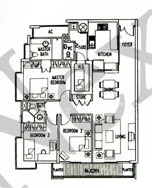 3 Bed Condo for Rent in  Treasure Place(6)