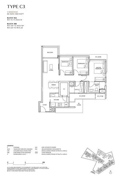 Terra Hill, S$ 2,390,000, 969 sqft, 公寓 - Condominium