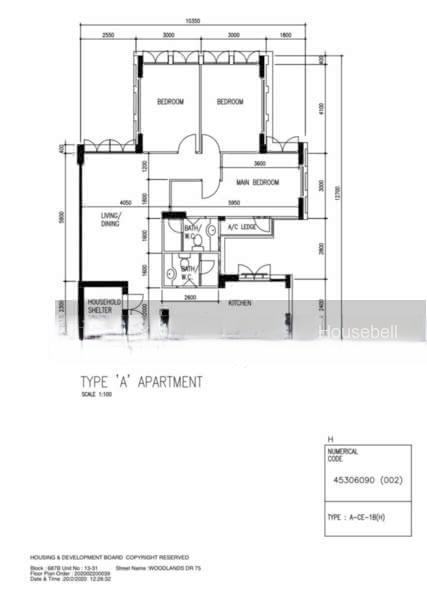 687B Woodlands Drive 75, S$ 1,000 (最低价格) /月, 组屋 - 5 A