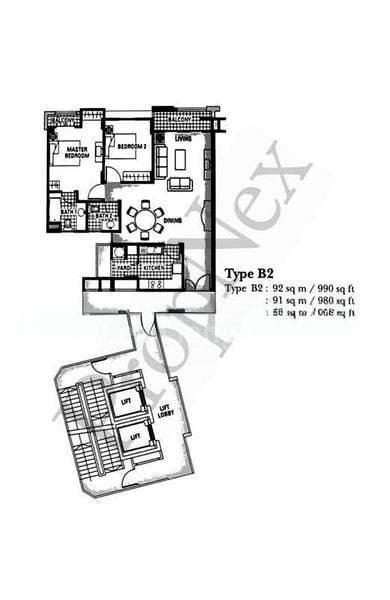 Hillview Heights, S$ 1,800 /月, 97 sqft, 公寓 - Condominium