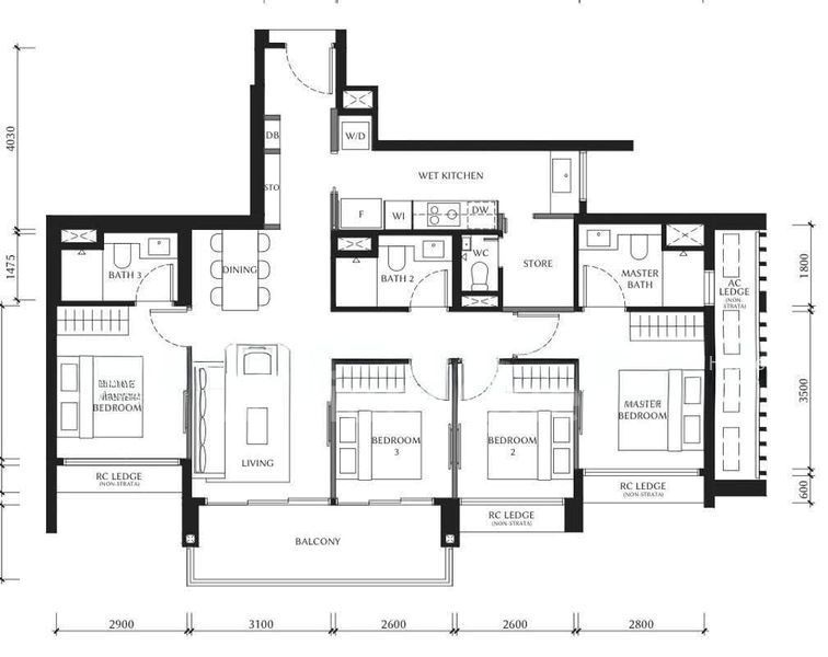The Serra Residences, S$ 3,768,000, 1,216 sqft, 公寓 - Condominium
