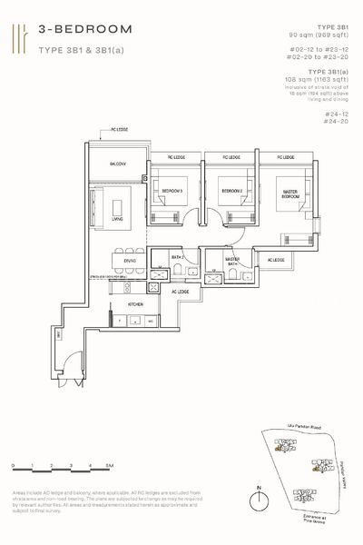Pinetree Hill, S$ 2,938,000, 1,216 sqft, 公寓 - Condominium