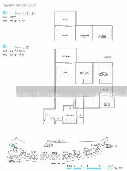 Kingsford Waterbay, S$ 1,288,888, 850 sqft, 公寓 - Condominium