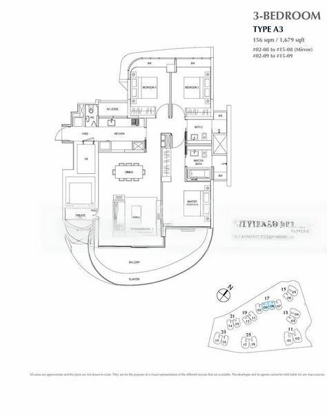 Cape Royale, S$ 3,498,000, 1,679 sqft, 公寓 - Condominium