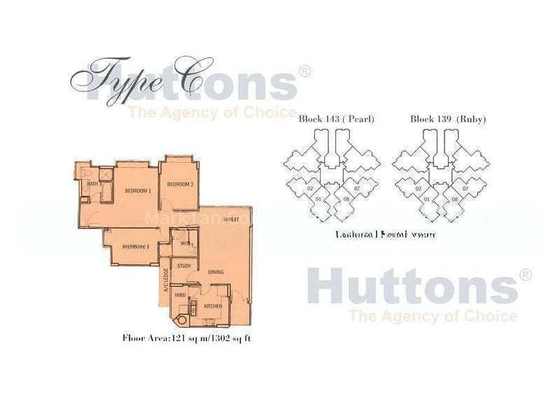 The Springbloom, S$ 5,900 /月, 1,302 sqft, 公寓 - Condominium