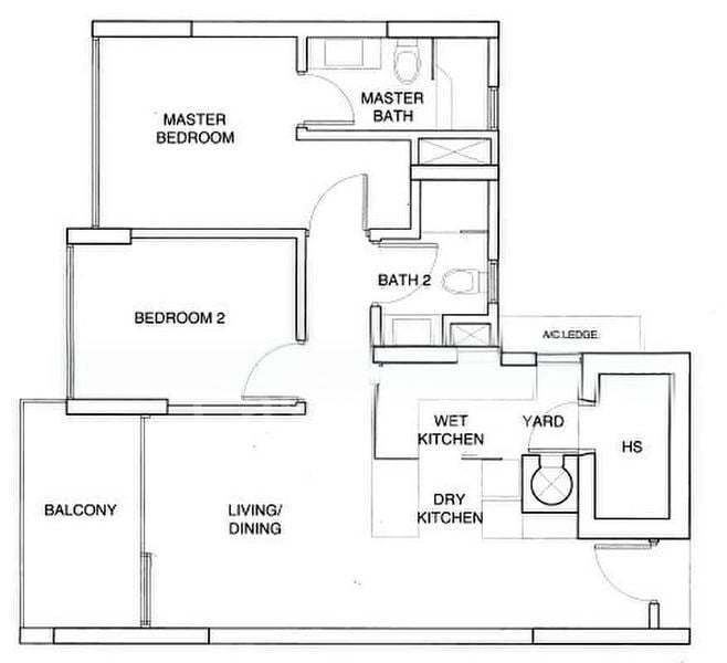 Seastrand, S$ 1,190,000, 883 sqft, 公寓 - Condominium
