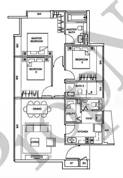 Hilbre28, S$ 1,500,000, 818 sqft, 公寓 - Apartment