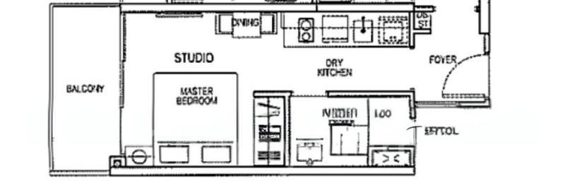 RiverTrees Residences, S$ 2,500 /月, 250 sqft, 公寓 - Condominium