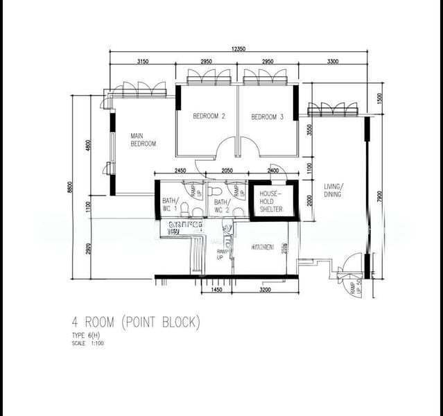 505A Yishun Street 51, S$ 550,000, 990 sqft, 组屋 - 4 A