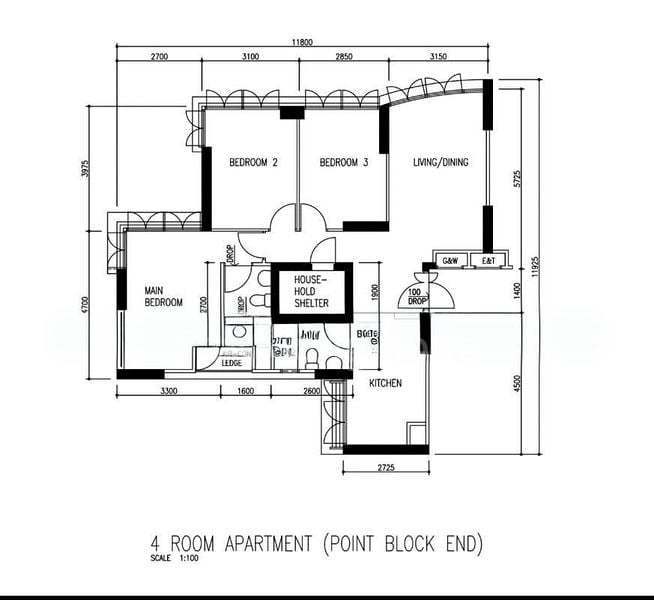 4 Room (4A) HDB for Sale in  26B Jalan Membina(7)