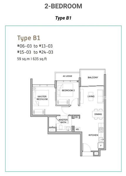 Verticus, S$ 4,000 /月, 635 sqft, 公寓 - Condominium