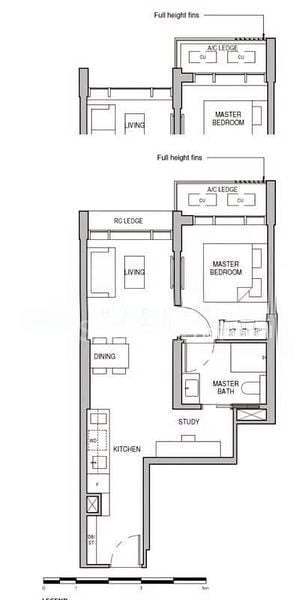 Sceneca Residence, S$ 1,328,000, 538 sqft, Condos - Condominium