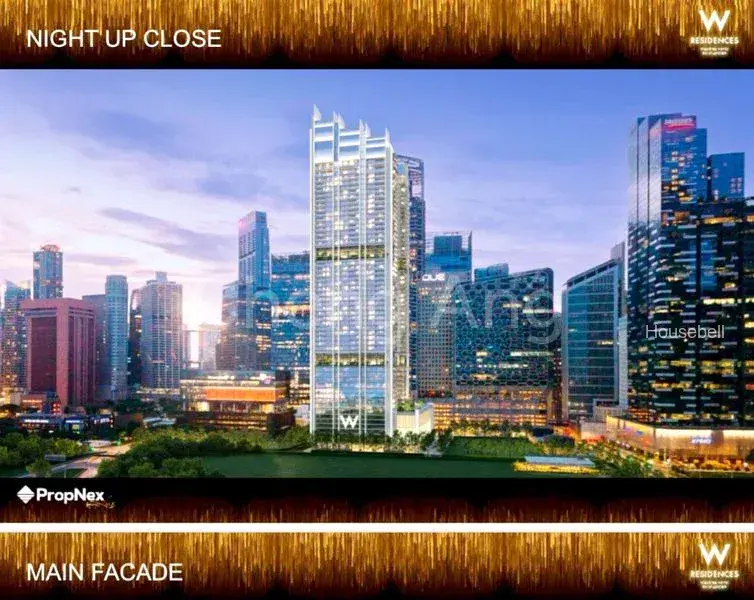 W Residences Marina View - Singapore, S$ 3,868,000, 1,195 sqft, 公寓 - Apartment