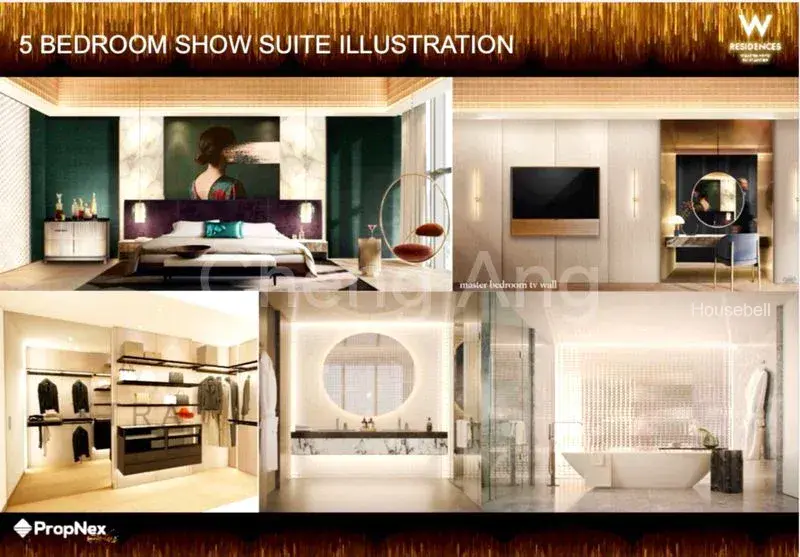 W Residences Marina View - Singapore, S$ 3,868,000, 1,195 sqft, 公寓 - Apartment