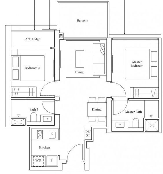 Avenue South Residence, S$ 1,550,000, 689 sqft, Condos - Condominium