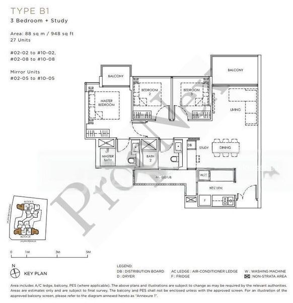 Mont Botanik Residence, S$ 5,000 /月, 948 sqft, 公寓 - Condominium