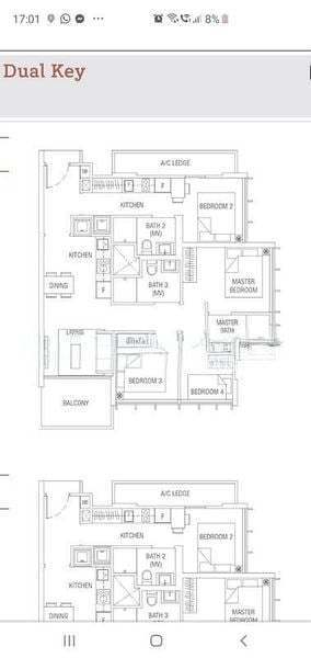 Tre Residences, S$ 2,500 /mo, 150 sqft, Condos - Condominium