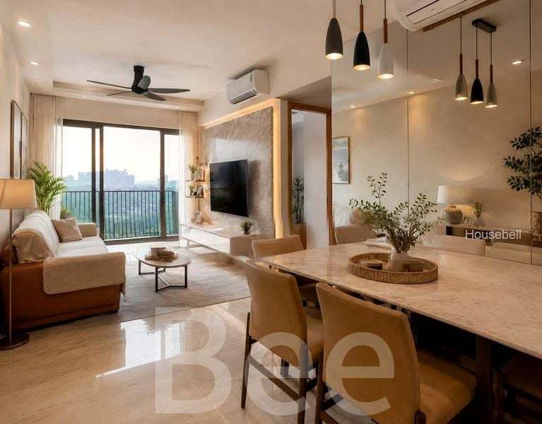 Kingsford Waterbay, S$ 4,100 /月, 883 sqft, 公寓 - Condominium