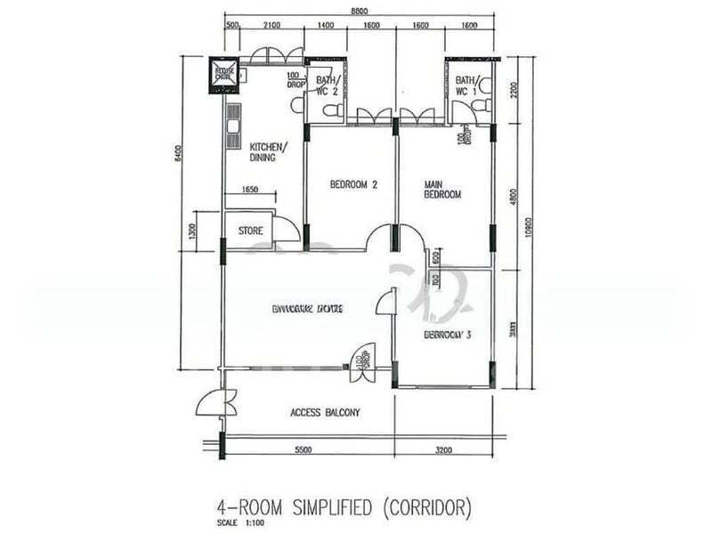 728 Yishun Street 71, S$ 470,000, 958 sqft, 组屋 - 4 S
