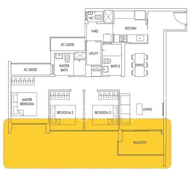 Sol Acres, S$ 1,650,000, 1,066 sqft, 公寓 - Condominium
