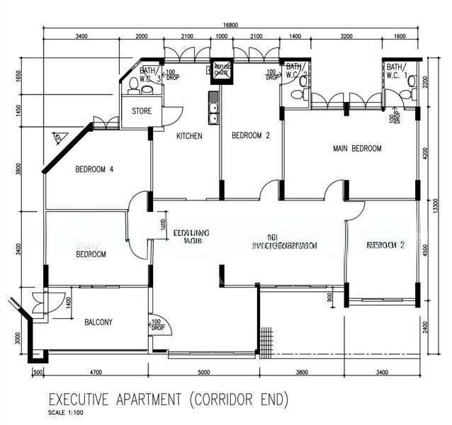664 Yishun Avenue 4, S$ 1,338,000, 1,948 sqft, HDB - Executive Apartment