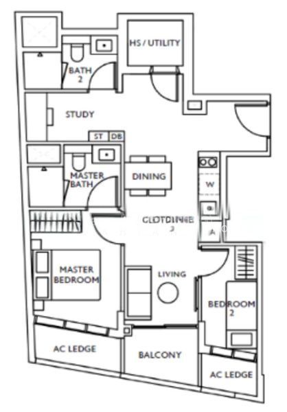 The Ranz, S$ 1,565,000, 689 sqft, 公寓 - Apartment