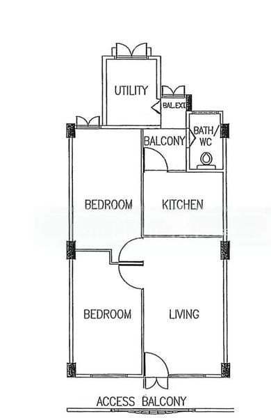 8 Selegie Road, S$ 3,000 /月, 624 sqft, 组屋 - 3 STD