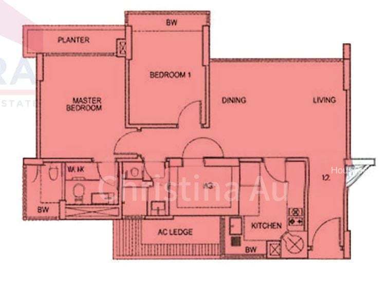 Floridian, S$ 4,500 /月, 840 sqft, 公寓 - Condominium