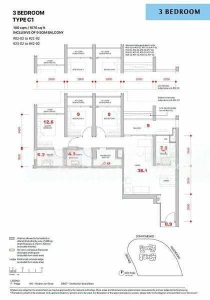 88 Zion Road, S$ 1,958,000, 689 sqft, 公寓 - Condominium