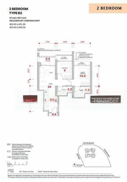 88 Zion Road, S$ 1,958,000, 689 sqft, 公寓 - Condominium