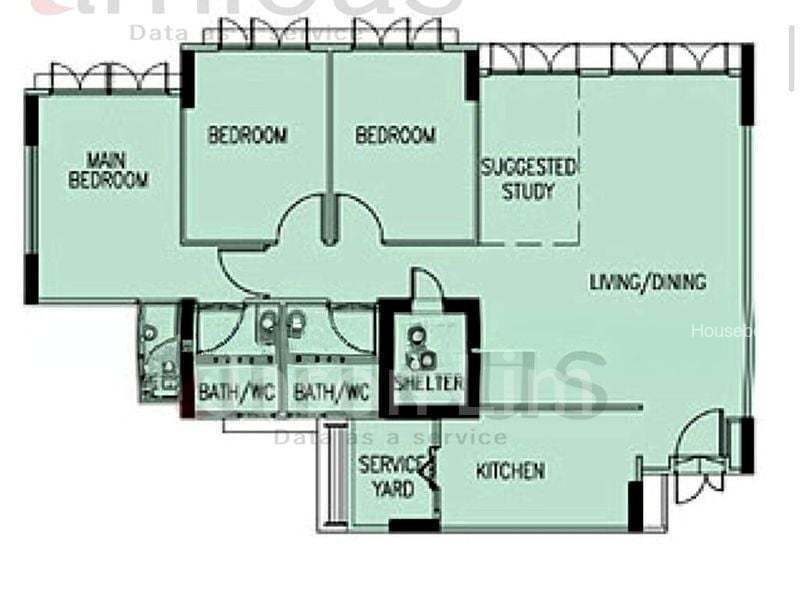 426D Yishun Avenue 11, S$ 850 /月, 110 sqft, 组屋 - 5 I