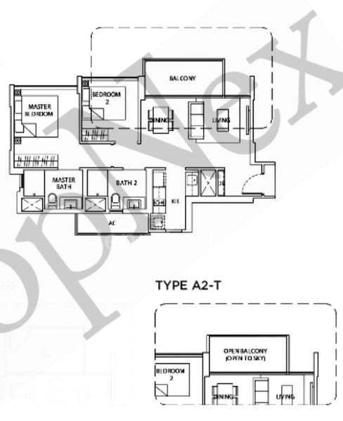 The Vales, S$ 3,850 /月, 764 sqft, 公寓 - Condominium