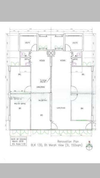130 Bukit Merah View, S$ 5,500 /月, 1,625 sqft, 组屋 - Jumbo