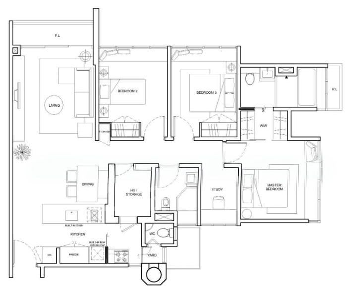 3 Bed Condo for Rent in  The Cascadia(7)