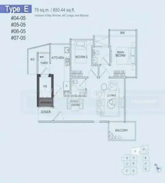 Mackenzie 88, S$ 1,550,000, 851 sqft, 公寓 - Apartment