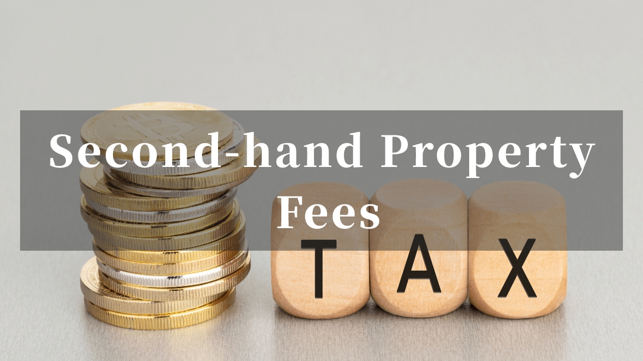 What are the fees involved in buying a second-hand property in Singapore?