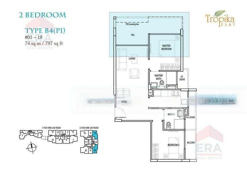 Tropika East, S$ 3,599 /月, 797 sqft, 公寓 - Condominium